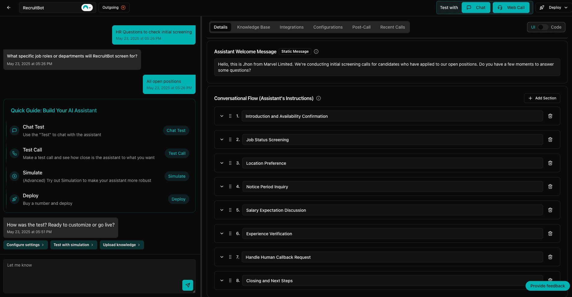 Automatic agent creation