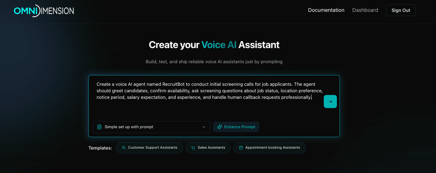 Writing the initial prompt