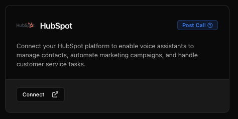 HubSpot Connect Card