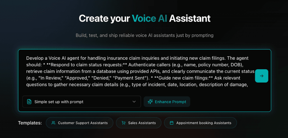 Agent prompt configuration