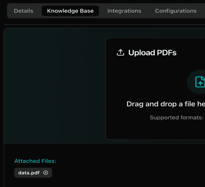 Knowledge base configuration