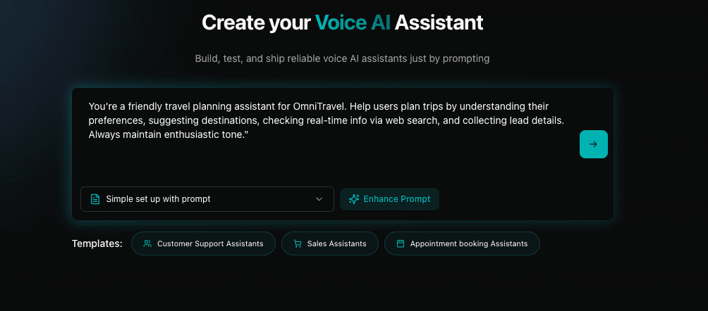 Agent prompt configuration