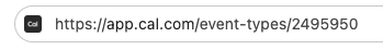 Event type ID URL