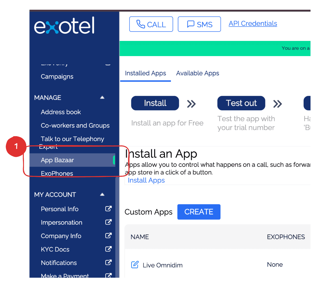 Exotel App Builder