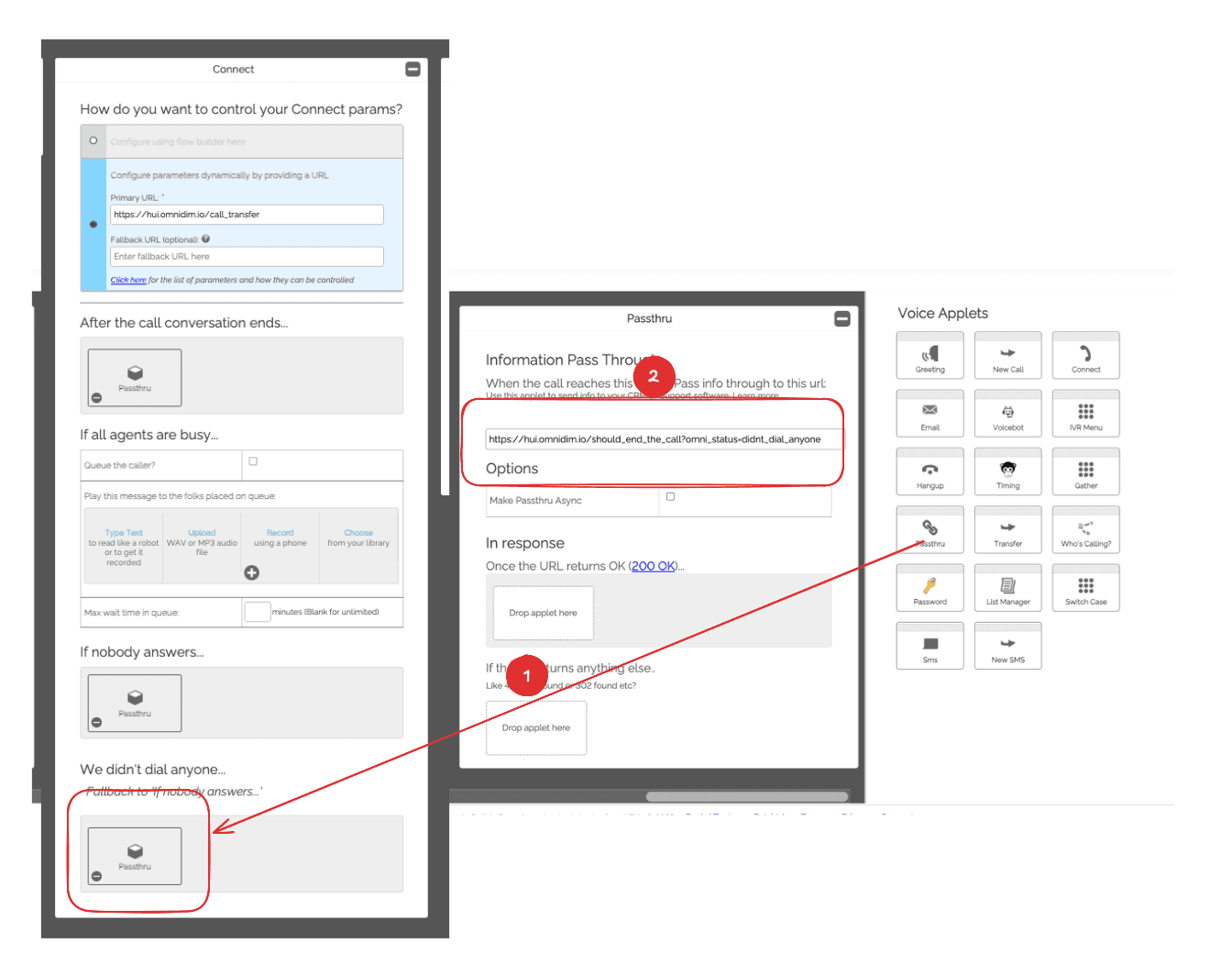 Add Passthru for No Dial